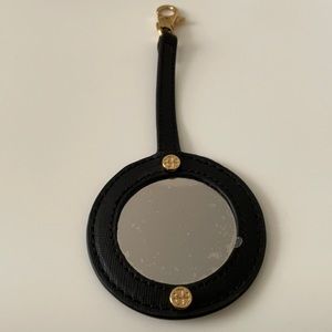 Tory Burch Leather Mirrored Keychain
